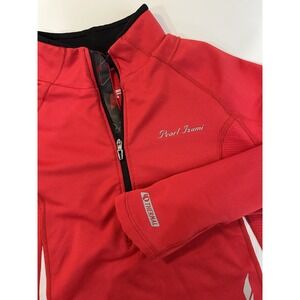 Pearl Izumi Women's Thermal Cycling Jersey Back Pockets Red Sz S Outdoor 1/4 Zip